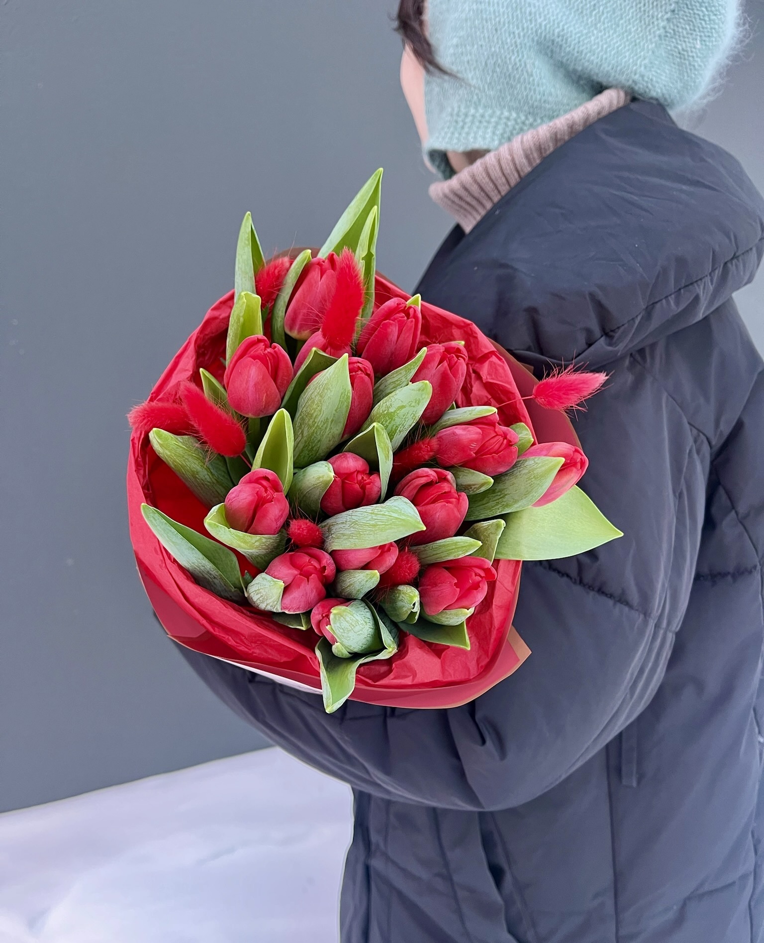 яркий букет размера "L"